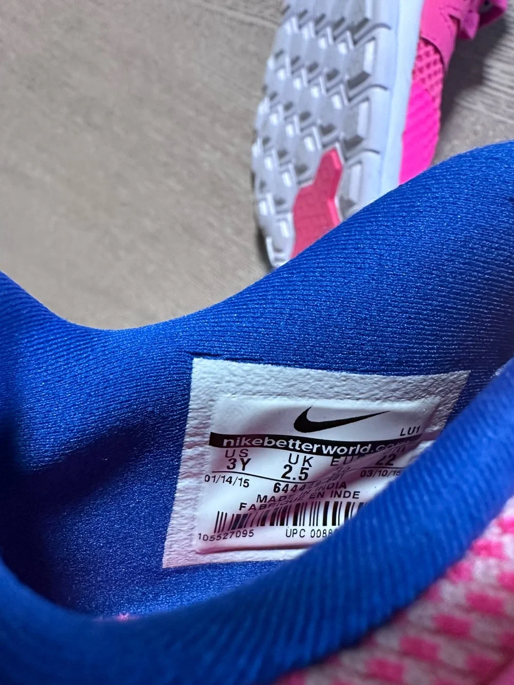 Nike Kids' Pink Athletic Shoes